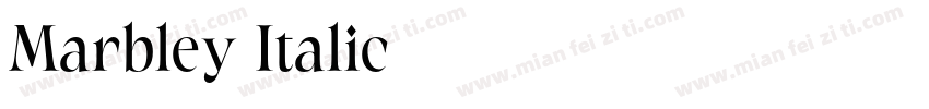 Marbley Italic字体转换